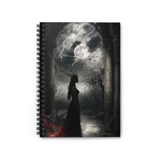 Gothic Notebook-Ruled Line, Dark Fantasy Journal, Witchy Writing, Ideal for Gift