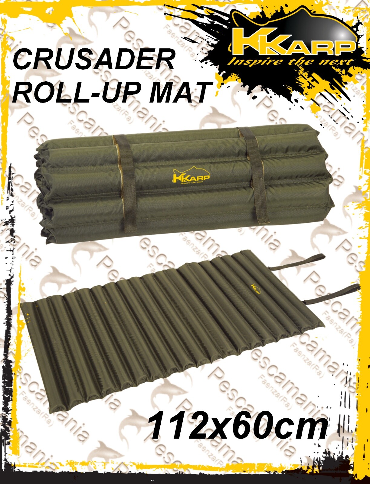 Colchoneta Acolchado para La Desenganche K-Karp Crusader Enrollables Mat Viento-