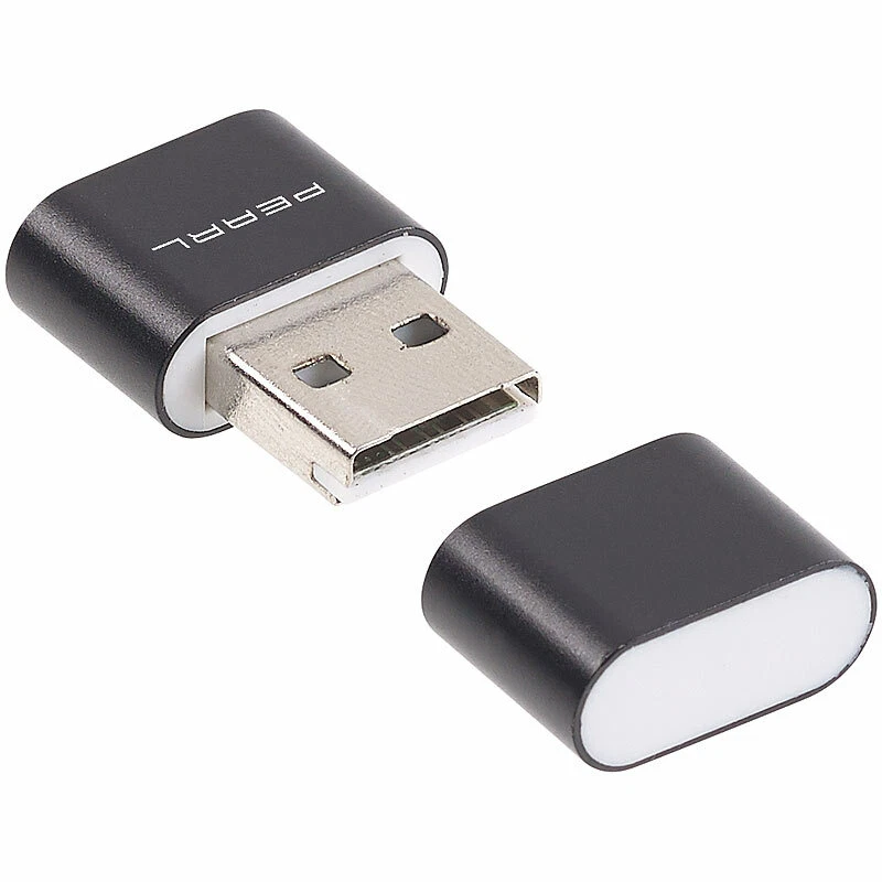 PEARL 4er Pack Mini-Cardreader für microSD(HC/XC)-Karten bis 128 GB & USB - Bild 3 von 4