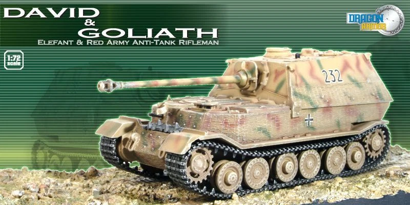 Dragon Armor 1:72 DAVID & GOLIATH ELEFANT & RED ARMY ANTI-TANK RIFLEMAN - 60221 - Imagen 3 de 4