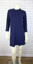 REFORMATION Blue Ribbed Bodycon Mini Tencel Blend Benji Dress XS 3/4 Sleeve
