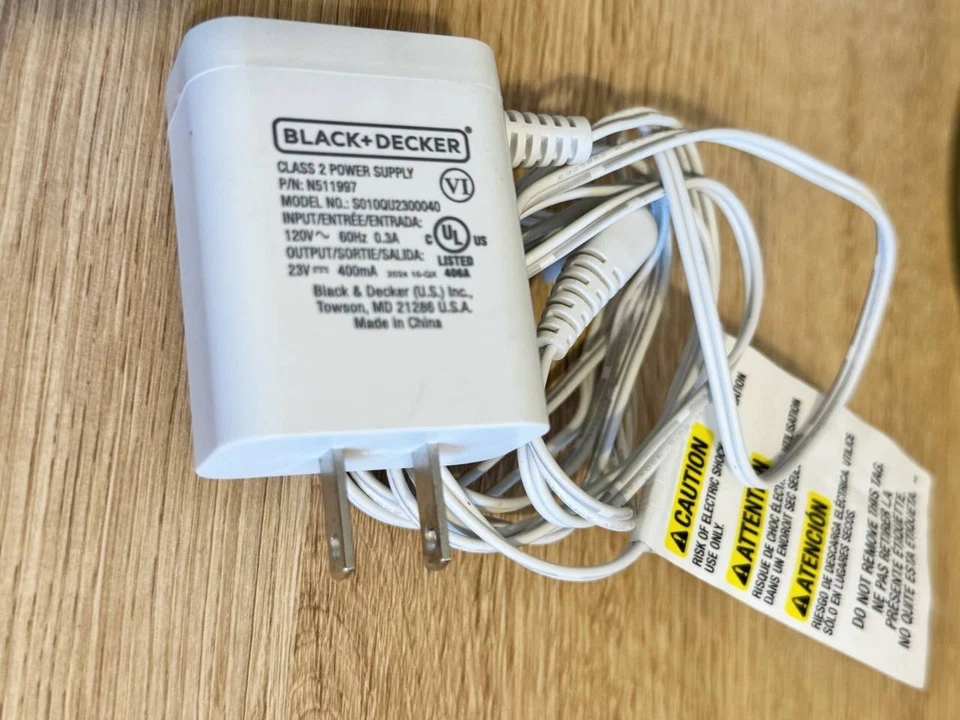 Original OEM BLACK+DECKER BHFEA520J Aspiradora - Cable de carga cargador de repuesto Foto 2 de 2