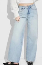 NEW Wild Fable Women's High Rise Baggy Jeans Light Wash Size 0