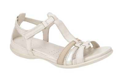 Ecco Schuhe FLASH beige Damen Sandalette Riemchen Sandalen 24087360729 NEU