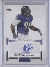 2012 Panini Playbook Rookie Signatures 36/140 Courtney Upshaw #96 Auto 2v6