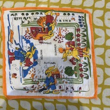 Vintage Retro Taschentuch Taschentuch Kinder Kind Kids CH13