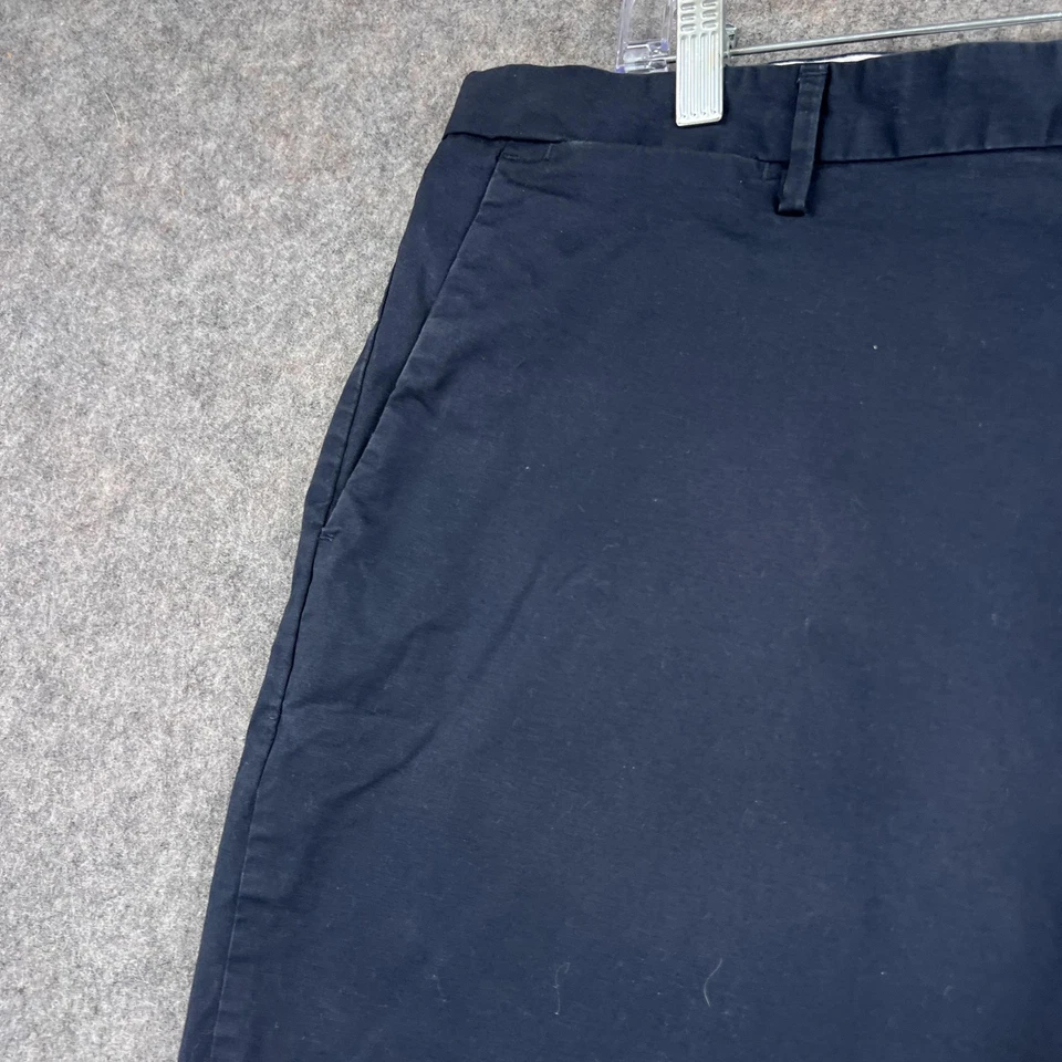 Calvin Klein Shorts Mens 38 Navy Blue Chino Classic Summer Casual Stretch Cotton - Image 3 of 4