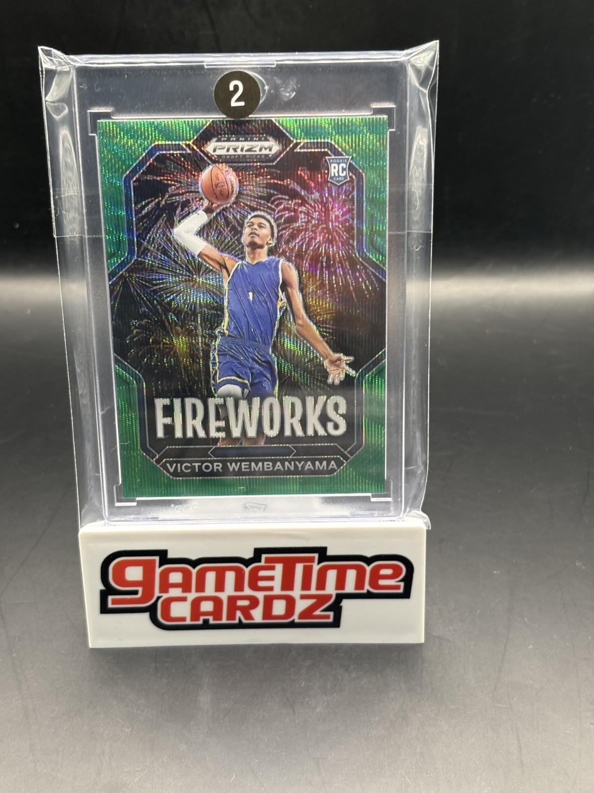 AUCTION #2- VICTOR WEMBANYAMA 2023/24 PRIZM DRAFT PICKS ROOKIE GREEN WAVE