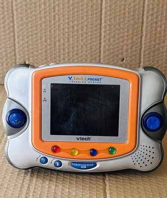 VTech V.Smile Pocket Handheld System w/ 13 Game Lot. Tested! Needs power cord