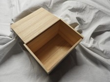 Unfinished Wooden Keepsake Box - 9 x 6 x 6 in. - DIY Crafts - Exc. Cond.