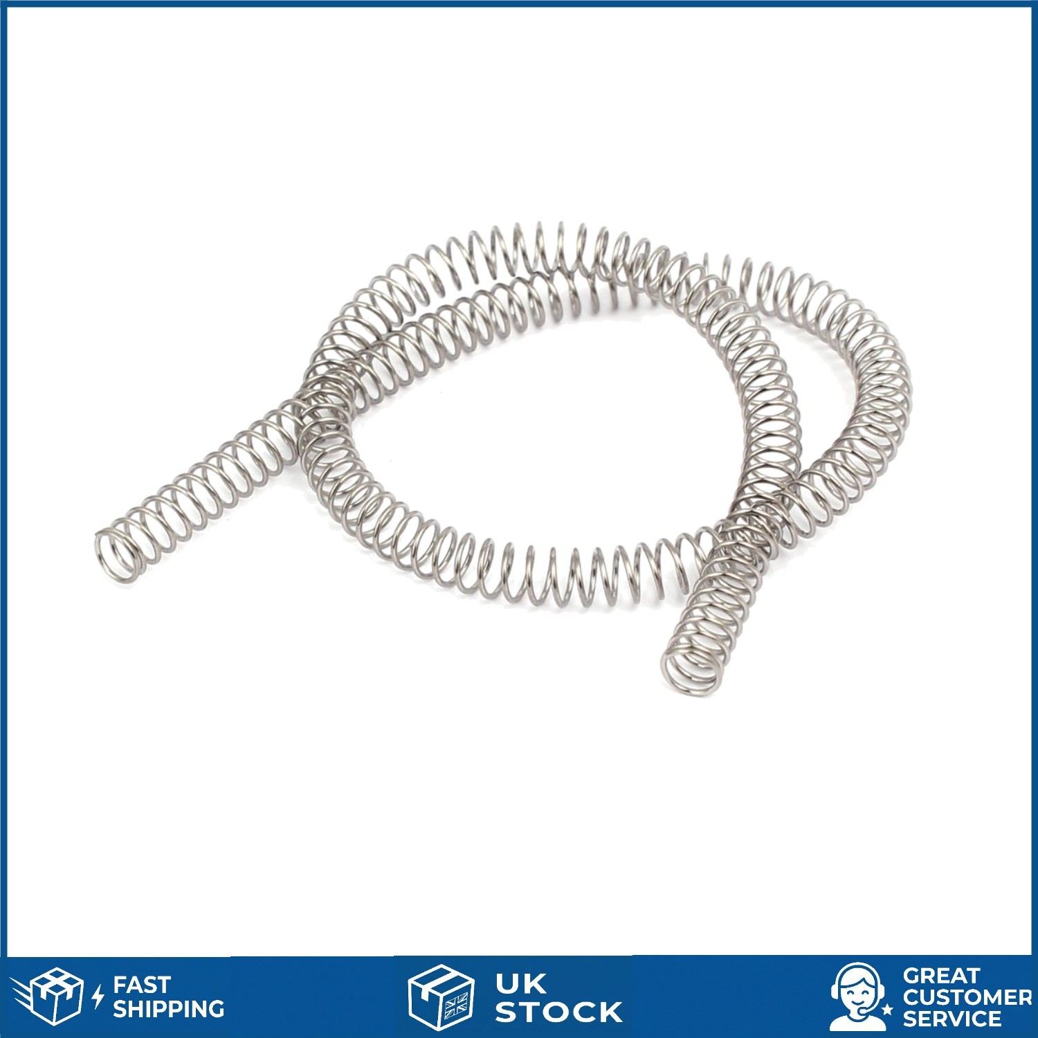 Durable 304 Stainless Steel Compression Spring 6mm OD 0.6mm Wire 305mm 1pc