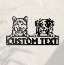 Personalized Metal Sign, Metal Sign, Custom Dog Sign, Dog Monogram, Dog Sign