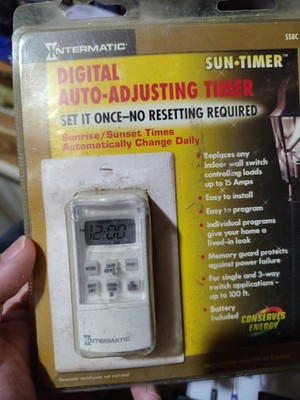 Intermatic SS8C Digital Auto Adjusting Sun Timer Programmable FACTORY SEALED OEM