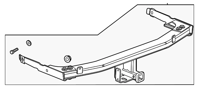 Genuine GM Trailer Hitch Package 1 500lb Capacity 60003508 - Image 2 of 3