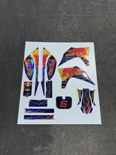 Razor SX500 graphics kit decals THICK AND HIGH GLOSS HOLOGRAPHIC FINISH