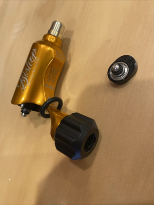 8235) Bishop Rotary Microangelo V2 Orange Tattoo Machine Maxon