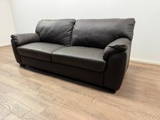 Milano Brown Leather 4 Seater Sofa – Top Grain Leather