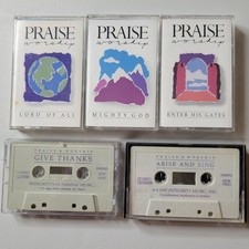 Lot of 5 Hosanna Music Praise  Worship Cassette Tapes Vintage 80s 90s