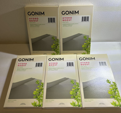 NEW 5 Pack (25) Gonim Hydro Boost Face Mask Blue Korean Skin Care