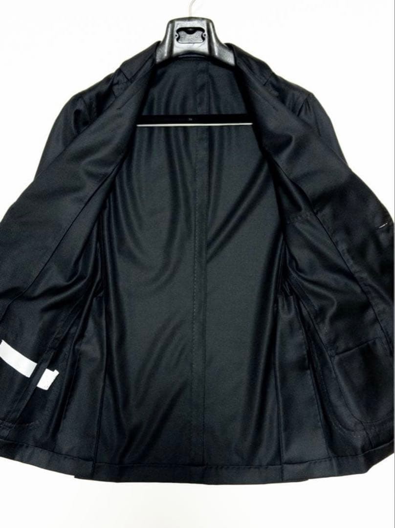 RING JACKET Unconstructed Jacket, Size 48, Black … - image 19