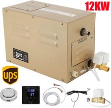 12KW Steam Generator Home Sauna Commercial Self-Draining Shower System Bath US