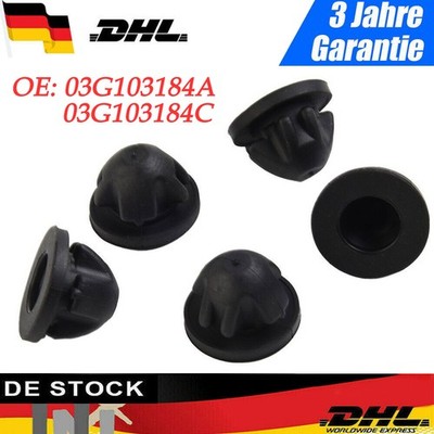 5x Kugelpfanne Gummi Motorabdeckung für AUDI SEAT SKODA VW Golf 5 1.9 2.0 TDI FL