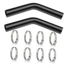 2pack Gas Tank Filler Hose with 8 Clamps,1 1/2" ID 1 1/2" ID 2pack 45 Degree