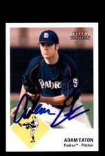 Signed Baseball Card Auto Adam Eaton 2003 Fleer Tradition #U22 San Diego Padres