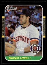 1987 Donruss Dwight Lowry Rookie Detroit Tigers #338