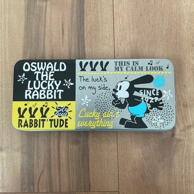 Oswald the Lucky Rabbit Empty Tin Can 3.5'' x 8'' Tokyo Disney Resort Exclusive