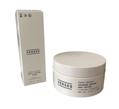 Versed Press Restart Gentle Retinol Face Serum & Advanced Retinol Body Butter