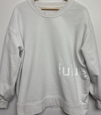 Lululemon Sweatshirt Size M Gray Long Sleeve Crew Neck Pullover French Terry