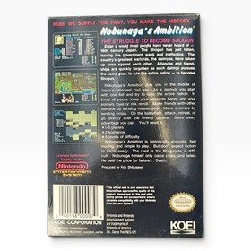 Nobunaga&rsquo;s Ambition &ndash; 1989 Vintage Nintendo NES Game CIB Complete Authentic Cart
