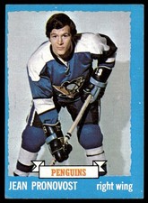 1973-74 Topps Hockey Card Jean Pronovost Pittsburgh Penguins #11 EX+