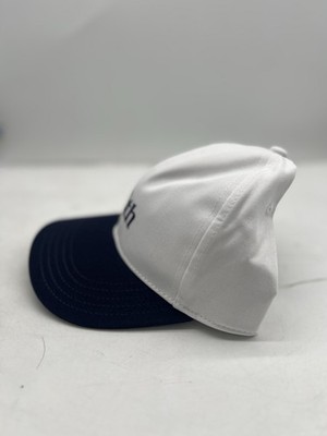 Kith Wilson Two Tone Arron Cap White Navy Blue Hat NEW One Size