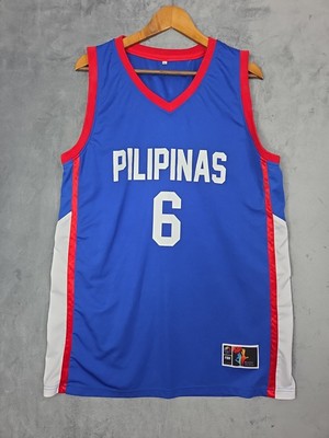 GILAS Pilipinas Jersey #6 Jordan Clarkson Size XL Blue White Red