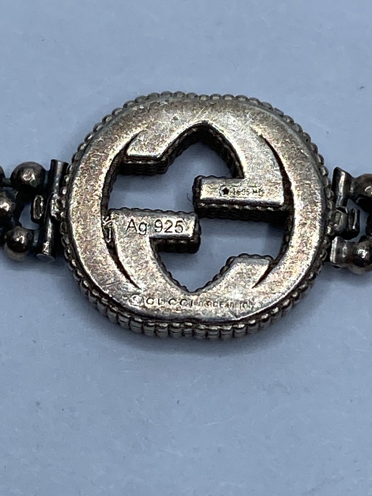 Gucci Sterling Silver Interlocking Flower Bracele… - image 6