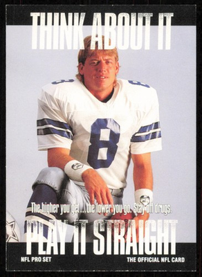 #ad 1991 Pro Set #372 Troy Aikman Dallas Cowboys Card $1.79