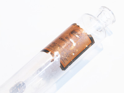 Gulf Refinery Legion Oil Glass Laboratory Bottle