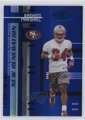 2005 Leaf Certified Materials Mirror Blue /50 Rasheed Marshall Rookie RC 1k9
