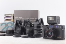   3 Lens / TLA 200  Near MINT  Contax G2 Black Film Camera 28mm 45mm 90mm JAPAN