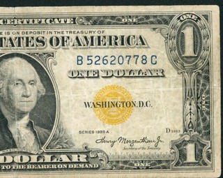 $1 1935 A (( NORTH AFRICA )) Silver Certificate PAPER CURRENCY AUCTIONS