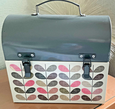 ORLA KIELY METALL MULTI STEM SCRIBBLE WERKZEUGKOFFER GEBRAUCHT