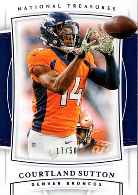 2019 Panini National Treasures Purple #96 Courtland Sutton /50 - FB