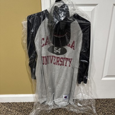 LITE WEAR  / CAPELLA UNIVERSITY / CHAMPION LONG SLEEVE BASEBALL TEE & CAP / HAT