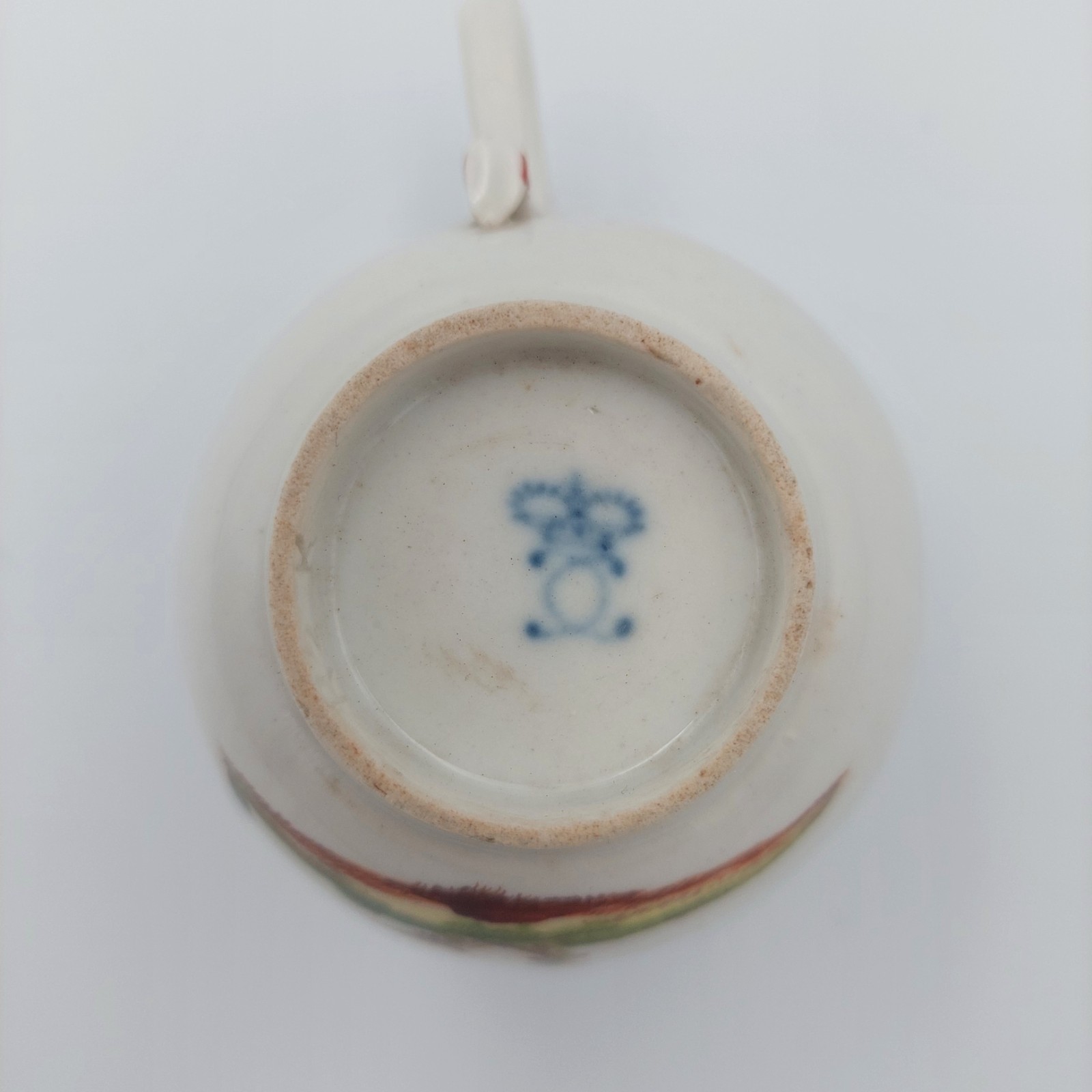 Antique 18 Century Ludwigsburg Birds Insects Tea Cup & Saucer Porcelain STUNNING