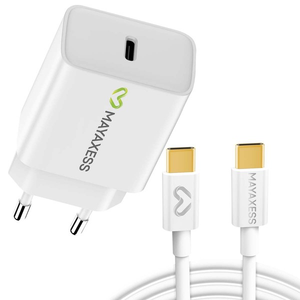 Mayaxess, 20W Netzteil FüR Galaxy S25 Ultra + 1M USB-C Kabel-image