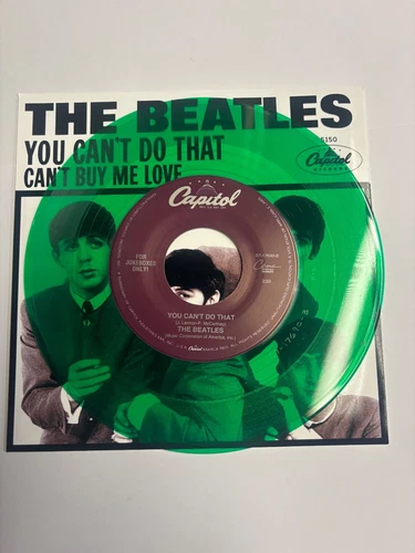 The Beatles~Can’t Buy Me Love/You Can’t Do That/45-M Green Vinyl/M Pic Sleeve