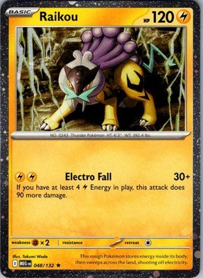 Raikou Cosmos Holo Promo ME01: Mega Evolution 048/132 NM Takumi Wada