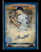 2020 Topps Gypsy Queen #GQA-CA Chance Adams Autographs Indigo #/150